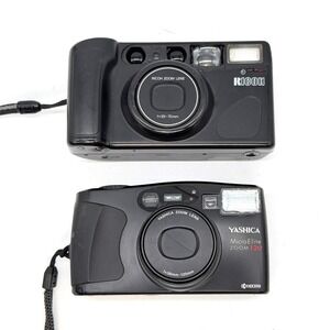 Yashica Micro Elite Zoom 120 Ricoh Shotmaster Zoom 70 35mm Cameras for Parts